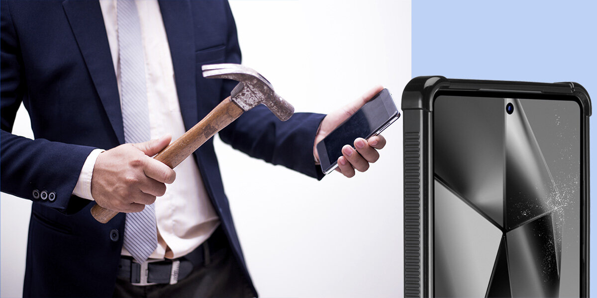 Etui HAMA Extreme Protect Podwyższone krawędzie ochronną dla ekranu i aparatów