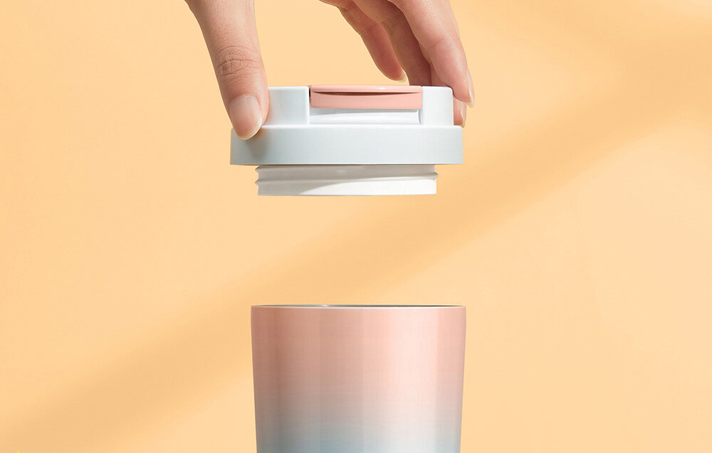 Blender personalny DEERMA DEM-NU90 dwie pokrywki, do miksowania, do picia, blendowanie składników