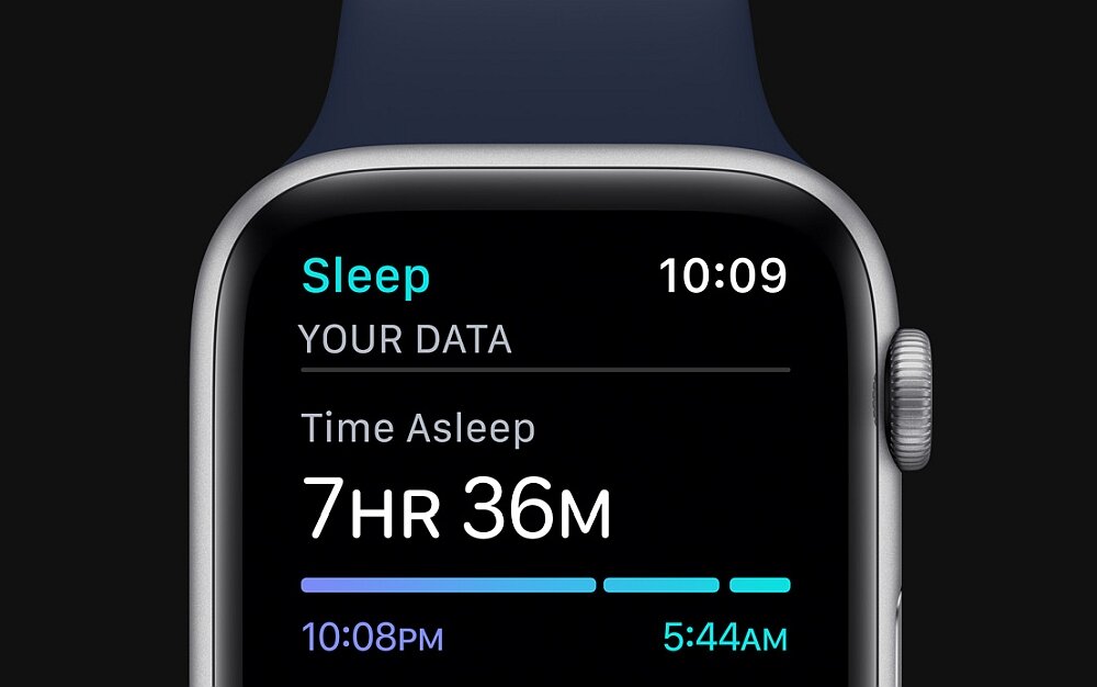 Apple Watch Series 6 sen spanie monitor snu fazy