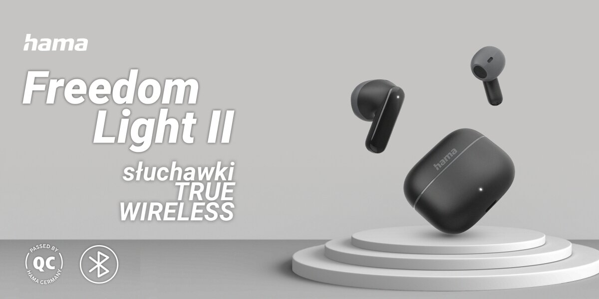 Słuchawki douszne HAMA Freedom Light II na postumencie