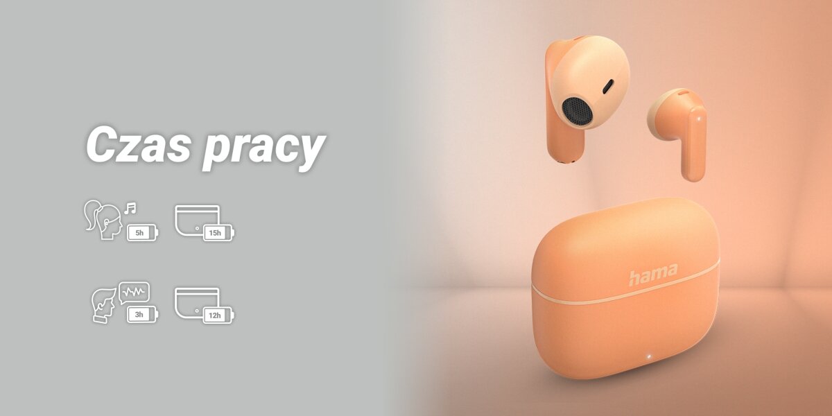 Słuchawki douszne HAMA Freedom Light II Etui ładujące  