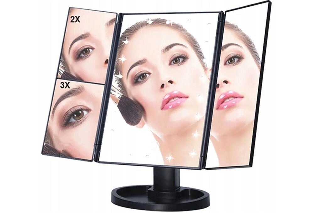 Lusterko kosmetyczne EXTRALINK EX.23803 22 diody LED, równomierne oświetlenie twarzy, bardziej naturalny makijaż