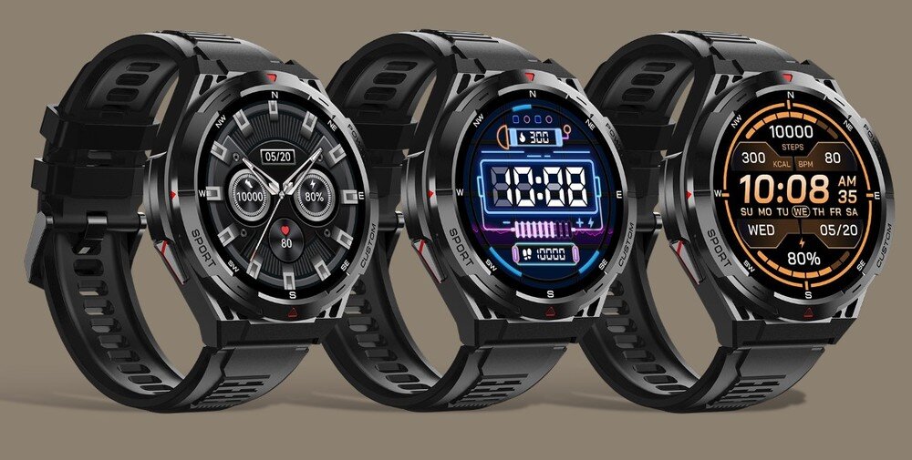 Smartwatch CUBOT GPS GT1 3 obok siebie