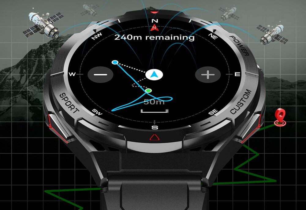 Smartwatch CUBOT GPS GT1 gps na ekranie