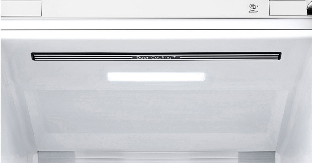 LODÓWKA LG GBV5250DEP Oświetlenie LED jasne wnętrze oszczędność energii wszystko widoczne