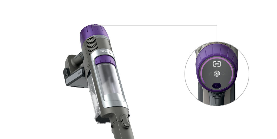 Odkurzacz SHARK PowerDetect IP1251EUT Intuicyjne sterowanie wbudowany wyświetlacz LED ustawienia zabrudzenia rodzaj powierzchnia