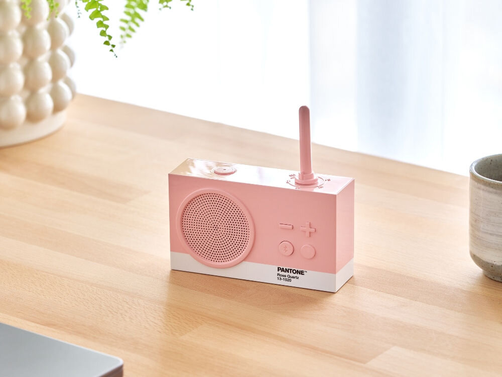 Radioodtwarzacz LEXON Tykho 3 X Pantone Jasnoróżowy
radio na stole lekkie poręczne akumulator czas pracy ładowanie usb-c kompaktowy