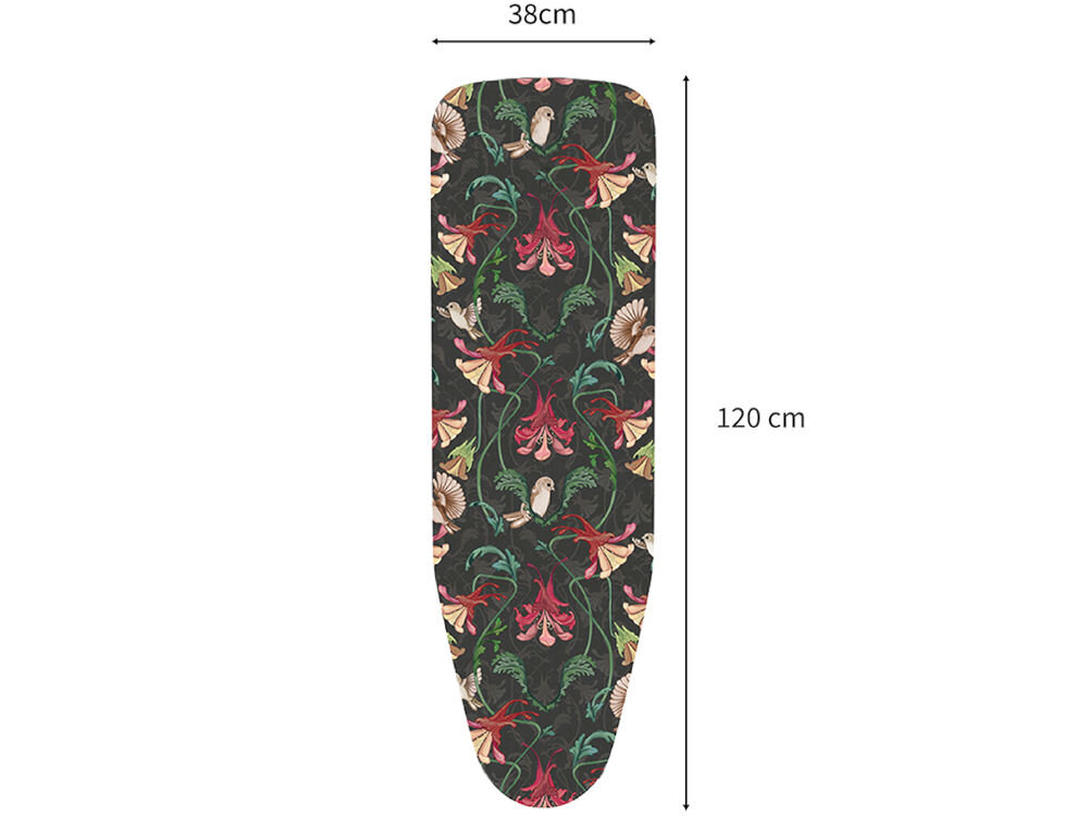 Deska do prasowania RORETS Exclusive Black (Vintage Black) 120 x 38 cm blat wymiary 38 x 120 cm z metalowej siatki komfort użytkowania siatkowa struktura wspomaganie przepływu pary poprawa jakości prasowania szybszy proces prasowania bardziej wygładzane ubrania starannie lepsze odprowadzanie wilgoci przyspieszony proces suszenia