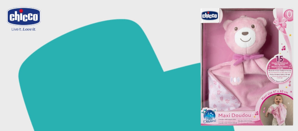 Maskotka CHICCO My First Dreams Maxi Doudou 00012159100000 Różowy
marka z doświadczeniem i długoletnią tradycją, która oferuje rozwiązania, które nie tylko bawią,
ale także wspierają rozwój dziecka i upraszczają codzienne życie,
niebiesko-szare tło, produkt w pudełku, logo producenta