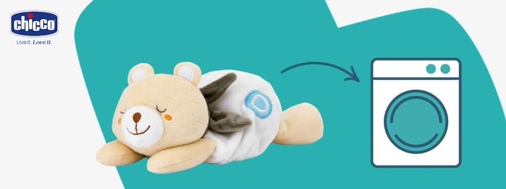 Termofor CHICCO My Sweet DouDou Miś 00012160000000
					łatwe utrzymanie w czystości, z myślą o wygodzie użytkowania,
					możliwość wyprania w pralce po wyjęciu woreczka z solą, biało-turkusowe tło,
					produkt, obrazek symbolizujący pralkę, logo producenta