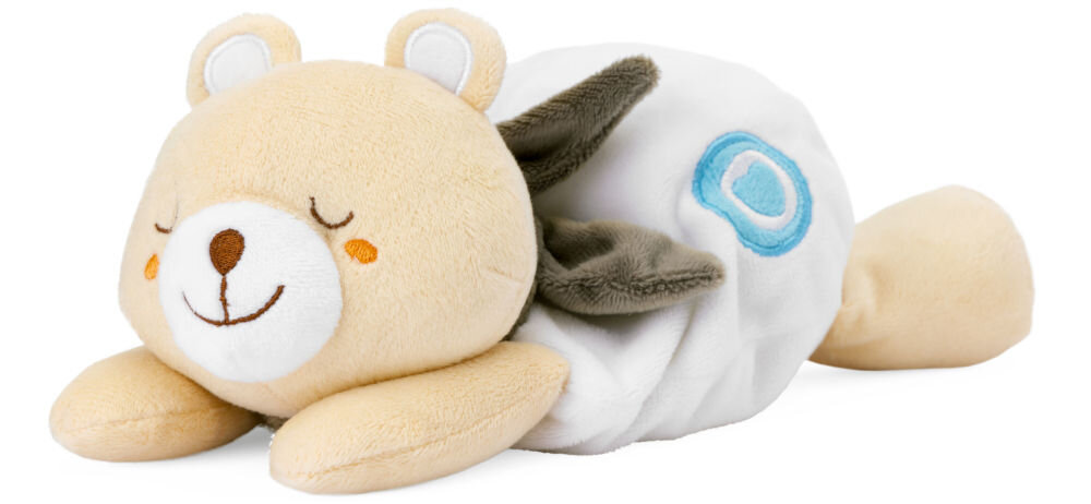 w opakowaniu termofor CHICCO My Sweet DouDou Miś 00012160000000, produkt na białym tle.