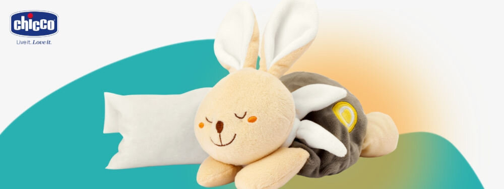 Termofor CHICCO My Sweet DouDou Króliczek 00012161000000
					hipoalergiczny i bezpieczny, wypełnienie z soli, bezpieczna alternatywa dla tradycyjnych termoforów z nasionami,
					biało-turkusowe tło, produkt, woreczek z solą, logo producenta