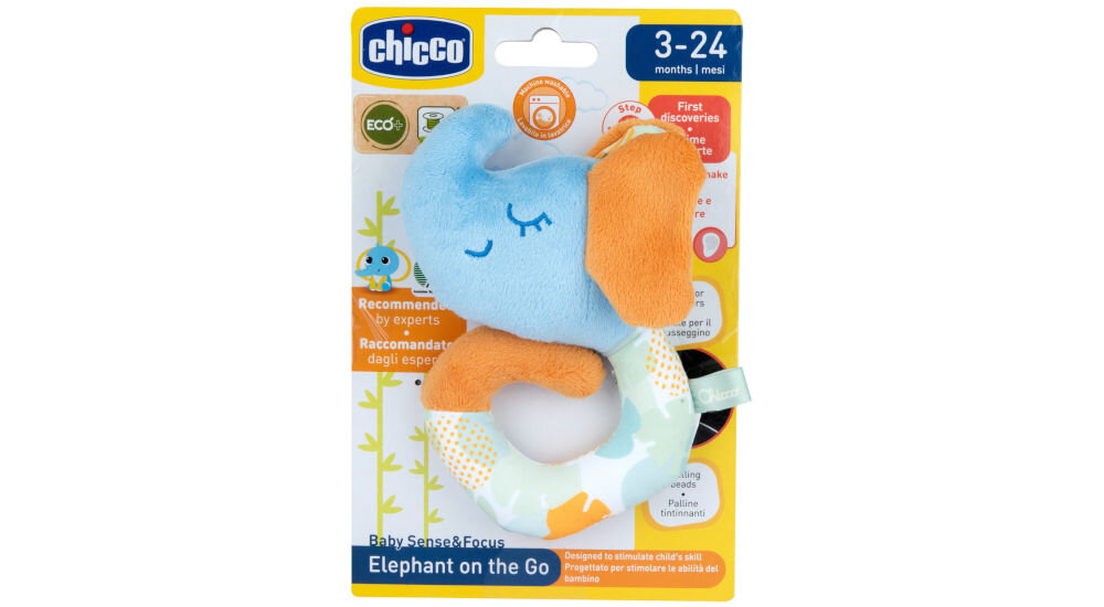 Grzechotka CHICCO Sense & Focus Słonik 00012206000000
marka z doświadczeniem i długoletnią tradycją, która oferuje rozwiązania, które nie tylko bawią,
ale także wspierają rozwój dziecka i upraszczają codzienne życie, produkt w opakowaniu na białym tle