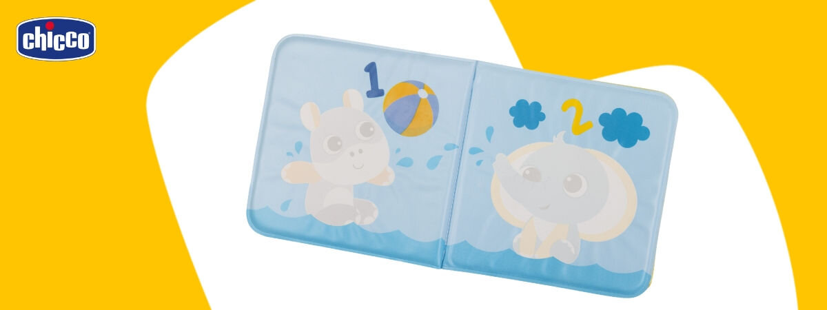 Zabawka do kąpieli CHICCO Baby Sense & Focus Książeczka kąpielowa 00012152000000
edukacja poprzez zabawę, wspiera rozwój poznawczy malucha, uczy pierwszych liczb i kolorów, pomaga dziecku poznawać nowe pojęcia,
żółto-białe tło, produkt, logo producenta