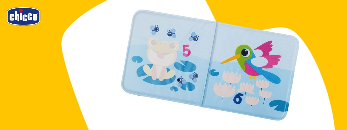 Zabawka do kąpieli CHICCO Baby Sense & Focus Książeczka kąpielowa 00012152000000
rozwój dziecka, nauka liczb i kolorów, zmieniające się ilustracje rozwijają zmysł wzroku, przewracanie stron książeczki rozwija motorykę małą,
zabawne ilustracje rozwijają wyobraźnię,
żółto-białe tło, produkt, logo producenta
