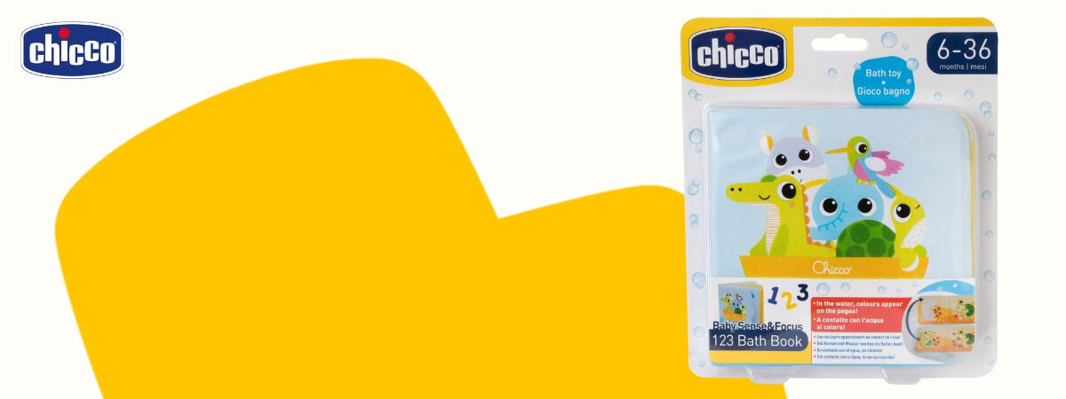 Zabawka do kąpieli CHICCO Baby Sense & Focus Książeczka kąpielowa 00012152000000
marka z doświadczeniem i długoletnią tradycją, która oferuje rozwiązania, które nie tylko bawią,
ale także wspierają rozwój dziecka i upraszczają codzienne życie,
biało-żółte tło, produkt w opakowaniu, logo producenta