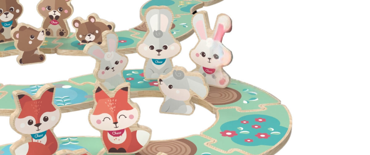 Zabawka CHICCO My Wood Friends Drewniana rodzinka 2 Króliczki Zestaw Mama 00012208200000
rozwój sensoryczny, naturalne drewno, rozwój zdolności manualnych, łatwe do chwytania figurki, twórcza zabawa, rozwój wyobraźni,
bezpieczna zabawa, zaokrąglone krawędzie i materiał FSC,
białe tło, zabawki na ścieżce