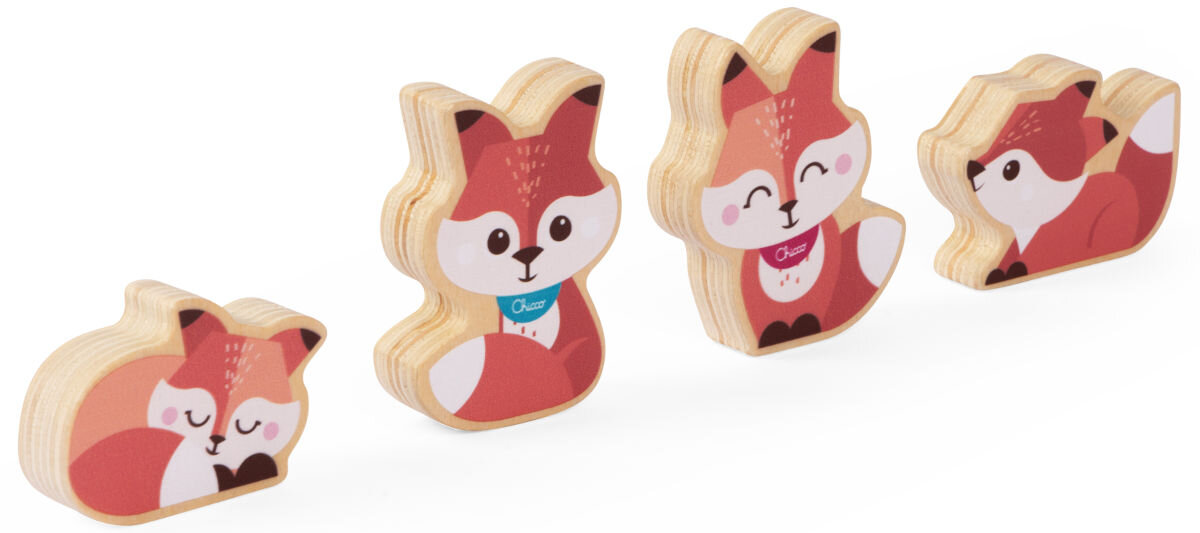 Zabawka CHICCO My Wood Friends Drewniana rodzinka 2 Liski Zestaw Mama 00012208600000
rozwój sensoryczny, naturalne drewno, rozwój zdolności manualnych, łatwe do chwytania figurki, twórcza zabawa, rozwój wyobraźni,
bezpieczna zabawa, zaokrąglone krawędzie i materiał FSC,
białe tło, zabawki
