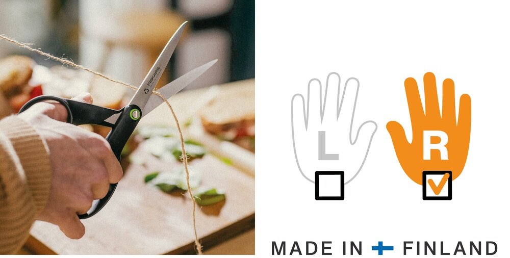 Nożyczki uniwersalne FISKARS Functional Form dla praworęcznych ergonomiczne 21 cm ergonomiczne rękojeści, dopasowane do dłoni, dla osób praworęcznych