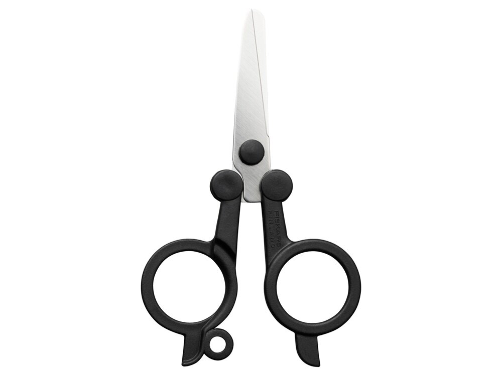 Nożyczki składane FISKARS Functional Form małe turystyczne 11 cm z materiałów z recyklingu, ostrza ze stali nierdzewnej, trwała konstrukcja