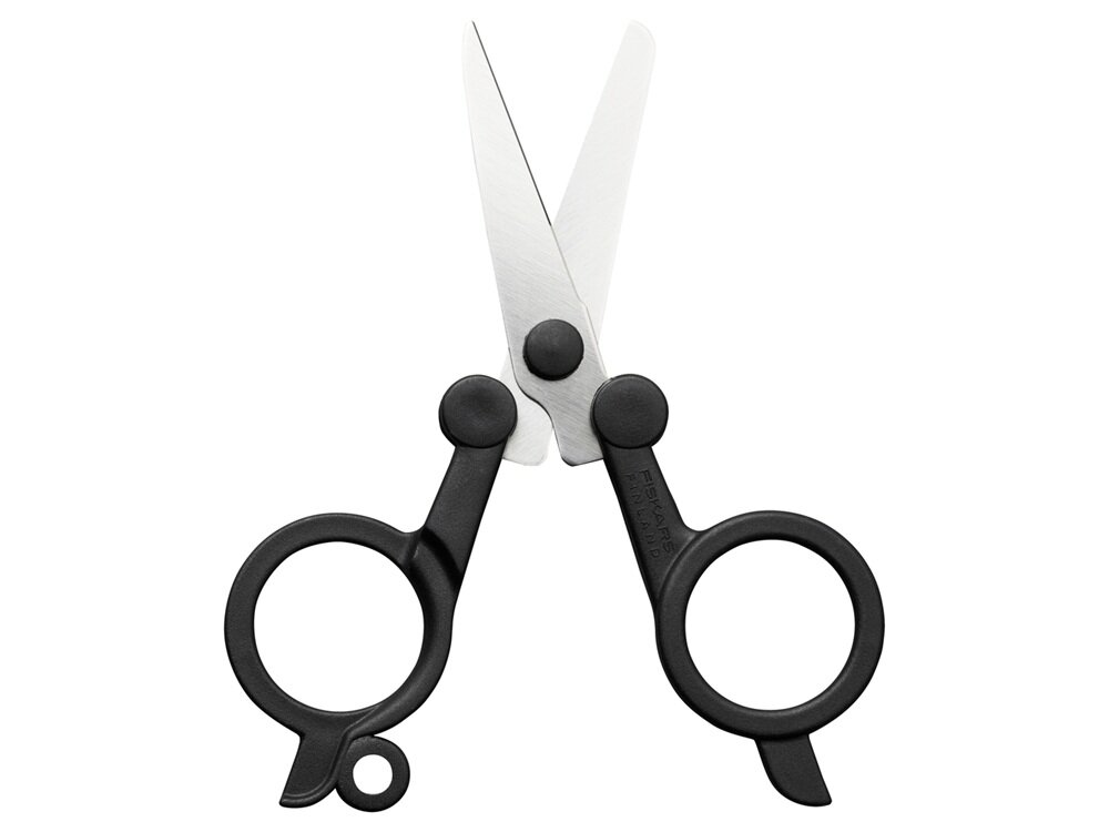 Nożyczki składane FISKARS Functional Form małe turystyczne 11 cm stal nierdzewna z recyklingu, odporność na korozję, długa żywotność, precyzyjne cięcie