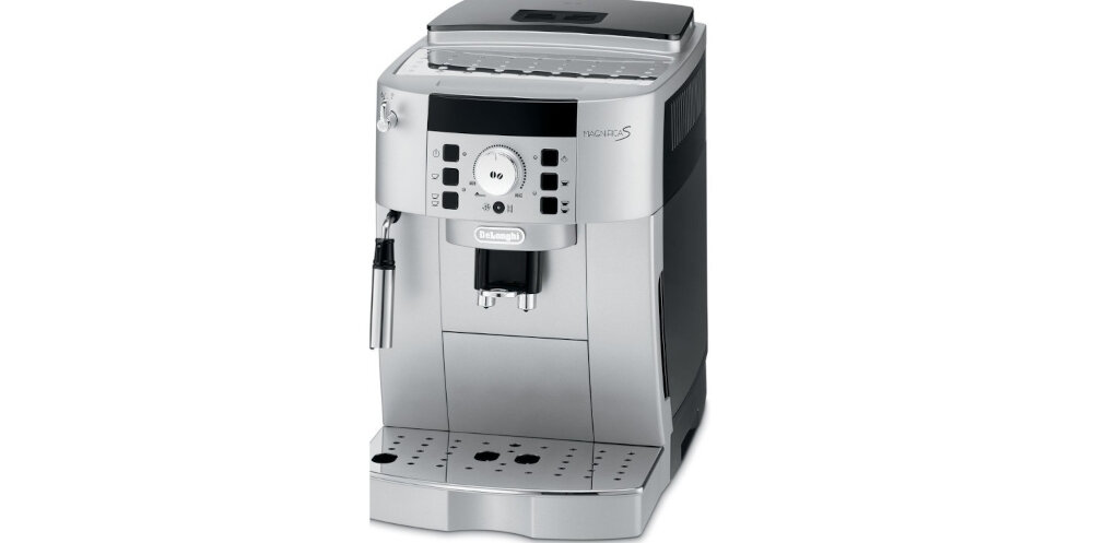 Ekspres DELONGHI Magnifica S Ecam 22.110.SB technologia mielenia kawa regulacja mlynek stalowy