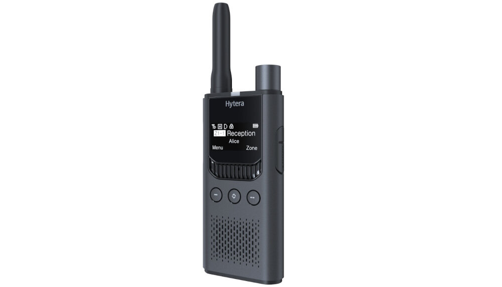Radiotelefon HYTERA S1 Pro LF - Ergonomiczna konstrukcja, Radiotelefon po skosie