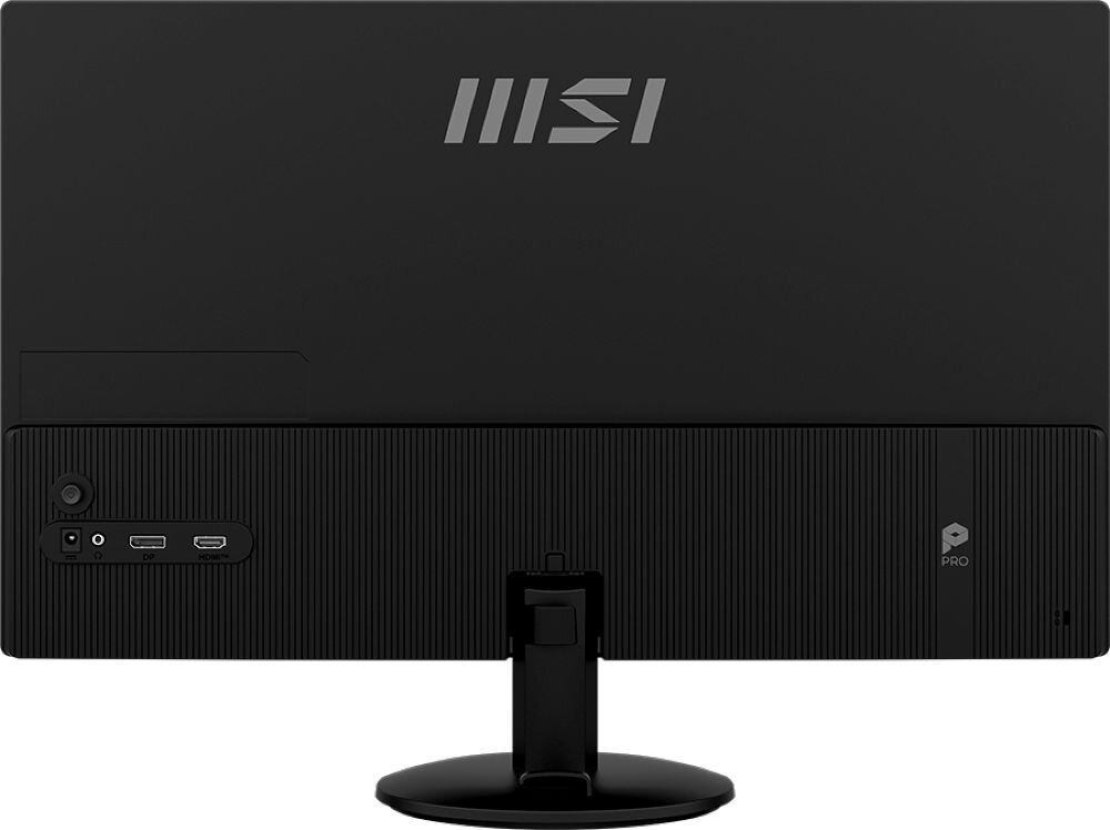 Monitor MSI Pro MP242L 23.8 cala 1920x1080px IPS 100Hz 1 ms [MPRT] prezentacja portów i gniazd znajdujących się z tyłu obudowy wygoda elastyczność