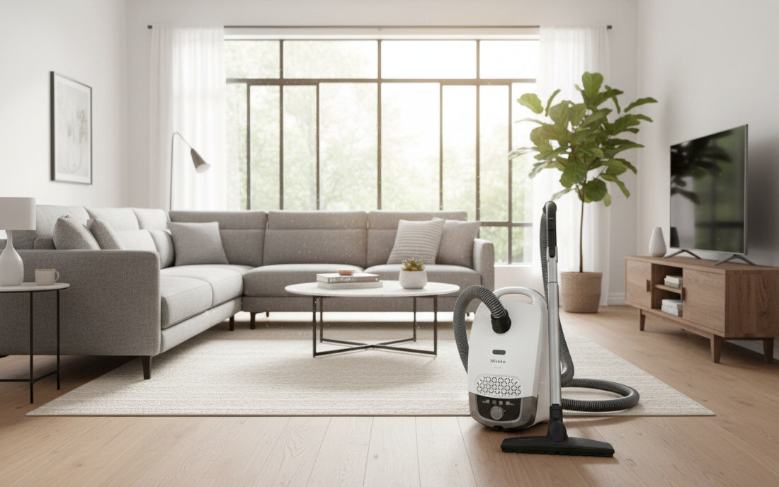 Odkurzacz MIELE Guard S1 Parquet Flex wygląd prezentacja wizualizacja design Komfort sprzątania na co dzień