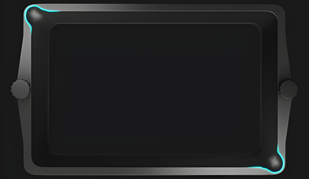 Drukarka 3D ELEGOO Mars 5 pokazanie kuwety na szarym tle podświetlone lejki kuweta zaprojektowana z myślą o łatwym opróżnianiu dwa wyprofilowane lejki wymienne śruby zapobieganie zatykaniu gwintów ułatwienie konserwacji