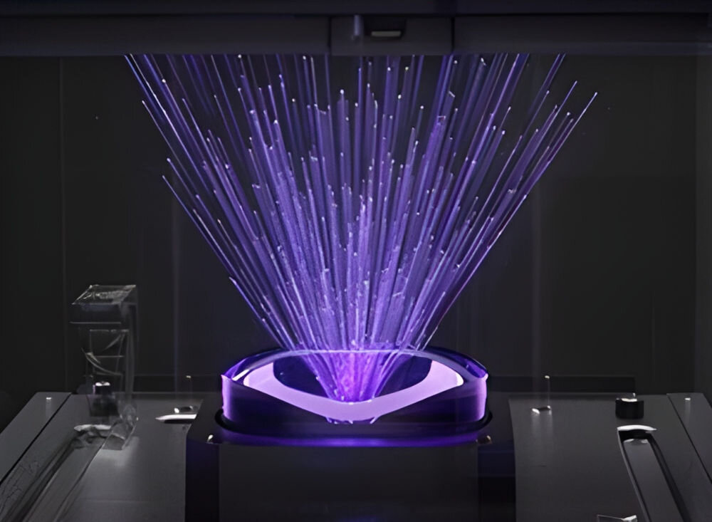 Drukarka 3D ELEGOO Mars 5 prezentacja działania systemu COB emisja światła UV długość fali system COB emisja jednolitej wiązki równomierne utwardzenie