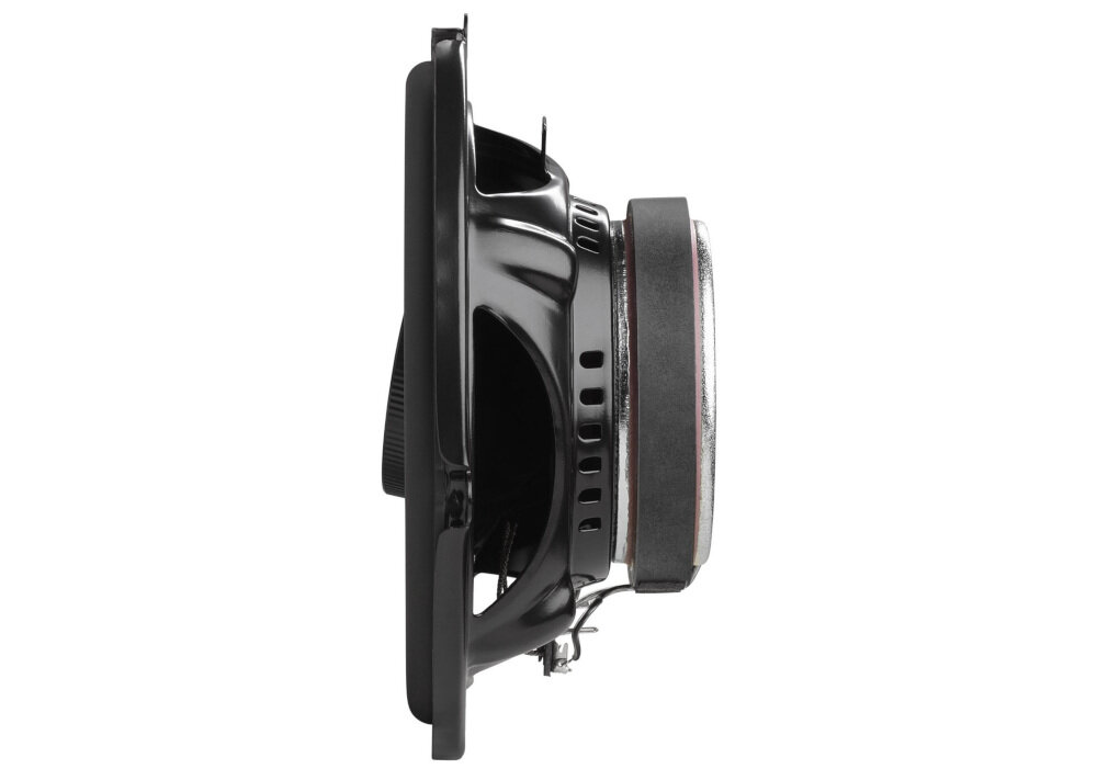 Głośniki samochodowe JBL Club 64 jedwabna kopułka tweetera wysokie tony do 21 kHz, głośnik z boku na białym tle