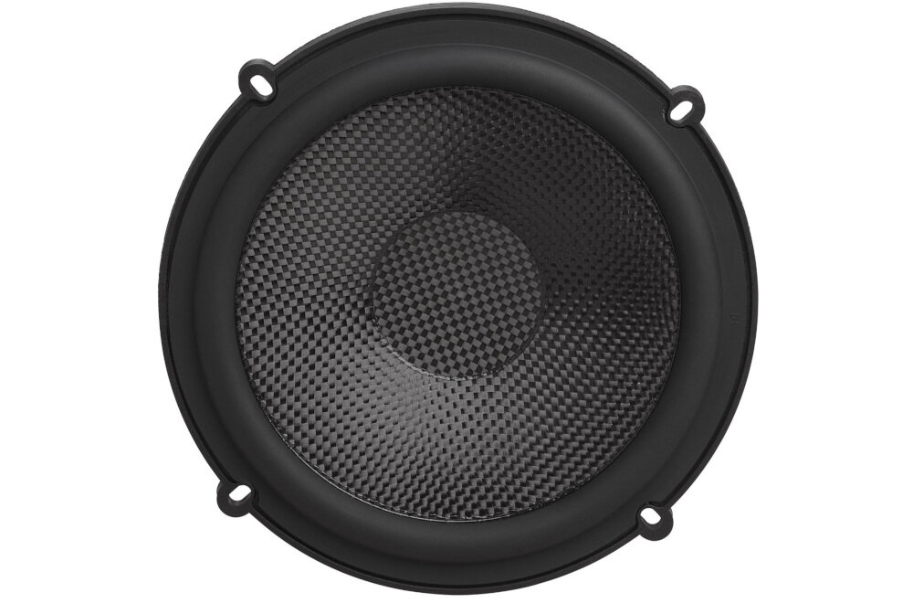 Głośniki samochodowe JBL CLUB 64CSQ system 2-drożny moc 95 W RMS 285 W peak skuteczność 93 dB, głośnik od frontu na białym tle