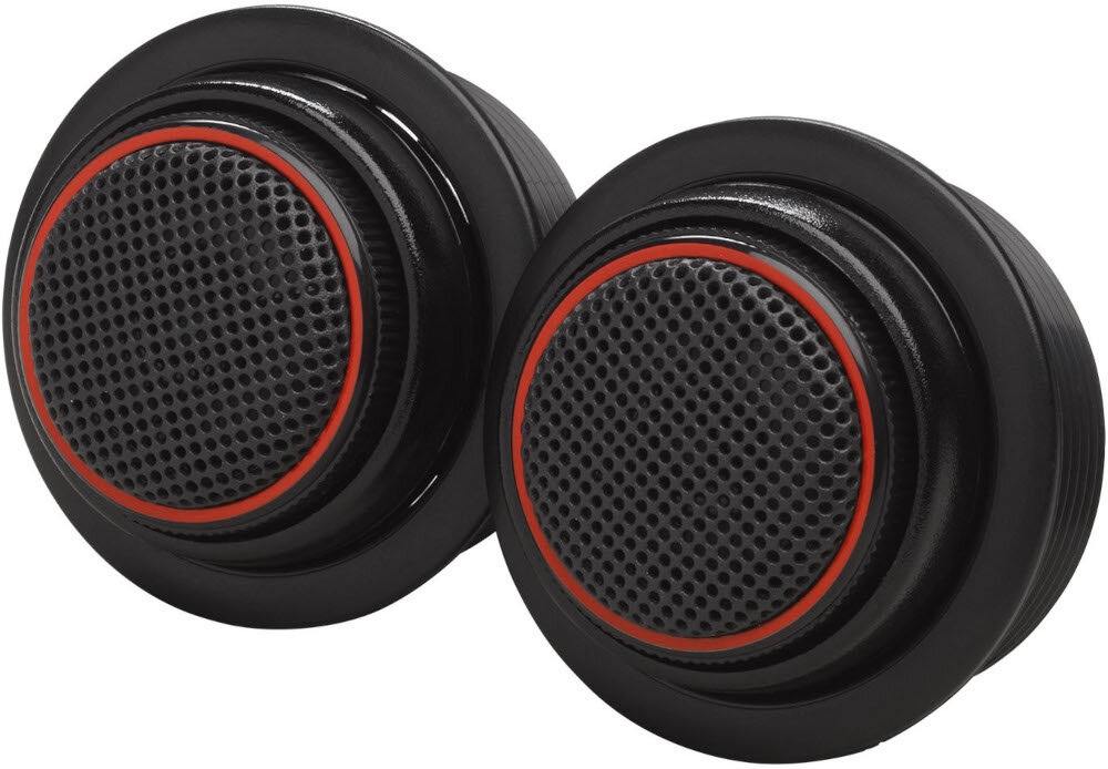 Głośniki samochodowe JBL Club 64C jedwabna kopułka Edge-driven pasmo 55 Hz 20 kHz impedancja 3 ohm, głosniki po skosie na białym tle