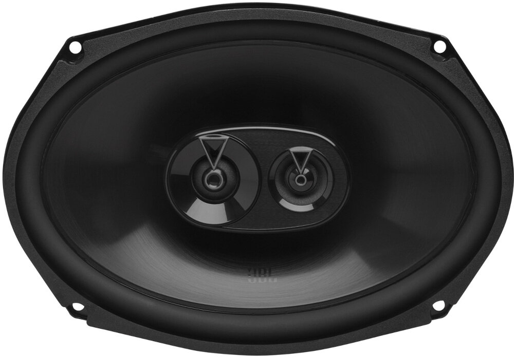 Głośniki samochodowe JBL Club 964M woofer Plus One polipropylen mocny bas dynamiczne brzmienie, głośnik od frontu na białym tle