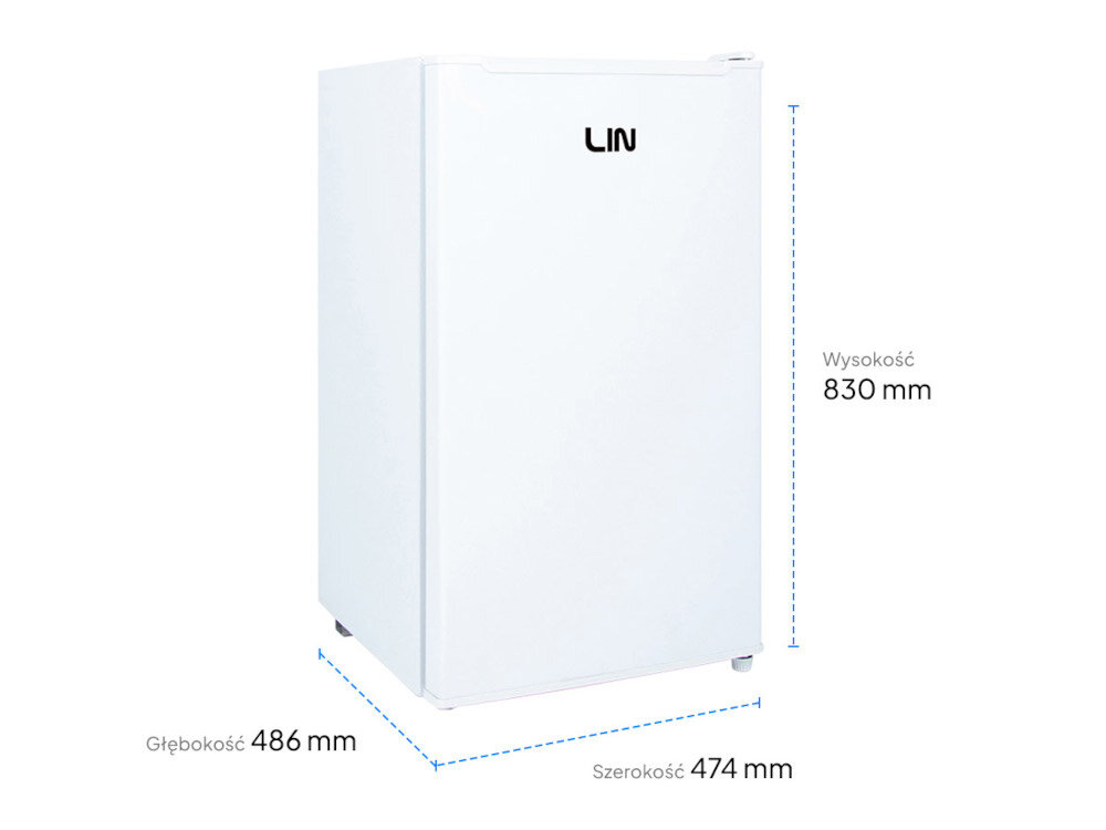 ZAMRAŻARKA LIN LI-BD-80 BIAŁA Przemyślany układ wnętrza Wymiary 83 cm x 47,4 cm x 48,6 cm pojemność 80 litrów 3 pojemne szuflady Regulowane nóżki stabilność instalacja łatwe wyjmowanie szuflad