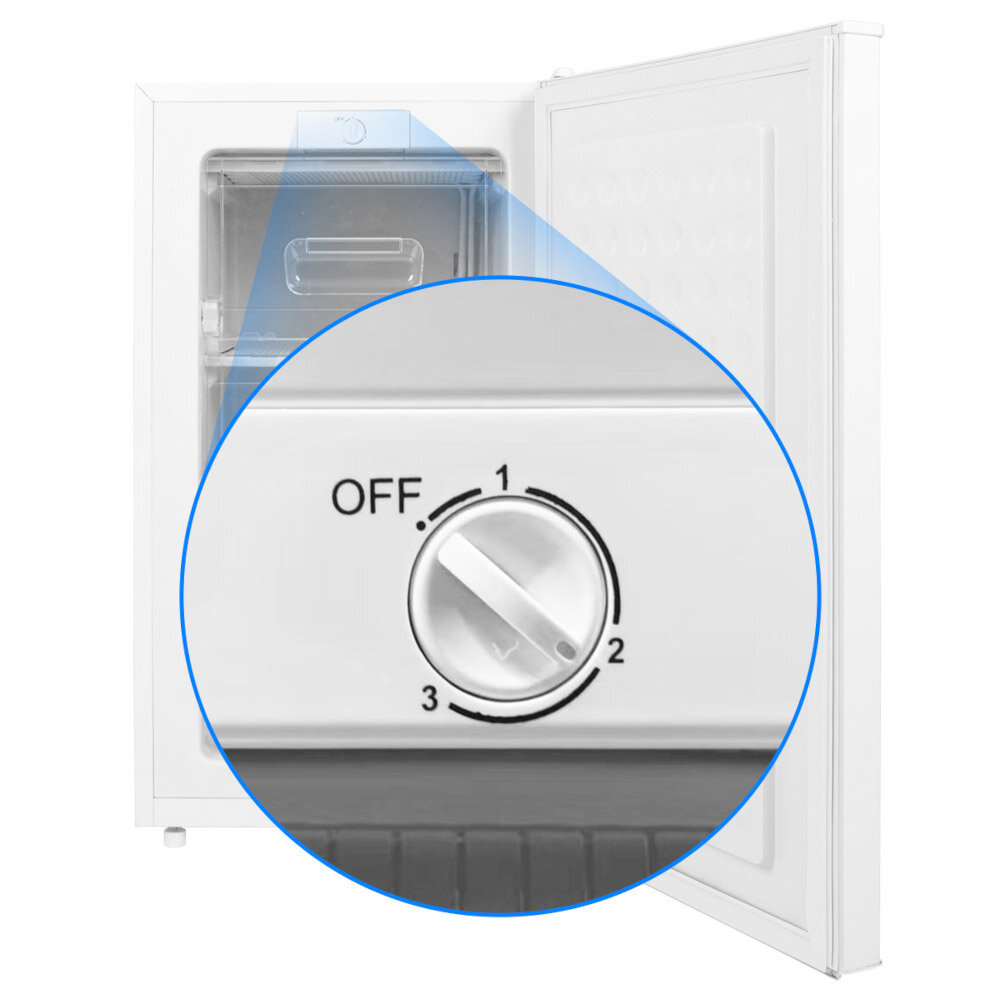 ZAMRAŻARKA LIN LI-BD-80 BIAŁA Zdolność zamrażania 4 kg/24h Proste i intuicyjne sterowanie klasyczne pokrętło sterujące dostosowanie temperatury intuicyjne rozwiązanie łatwa bezproblemowa obsługa niezawodność