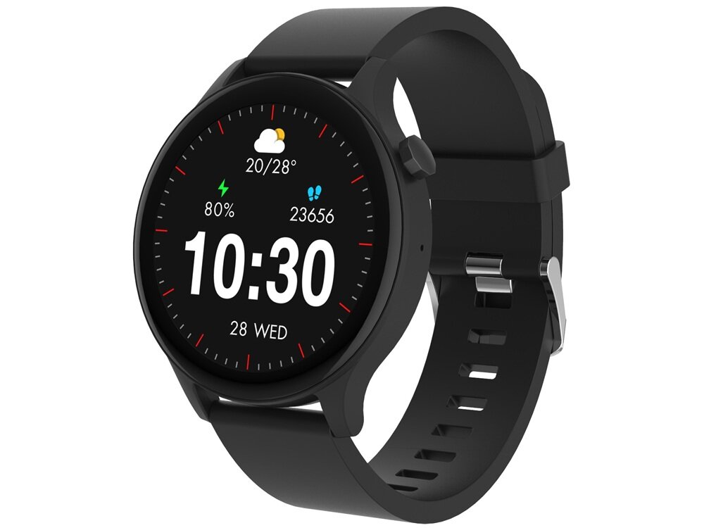 Smartwatch DENVER SWC-338 Czarny personalizacja tarcz zegarka, zarzadzanie ustawieniami, monitorowanie wyników, funkcjonalność, wygoda, styl