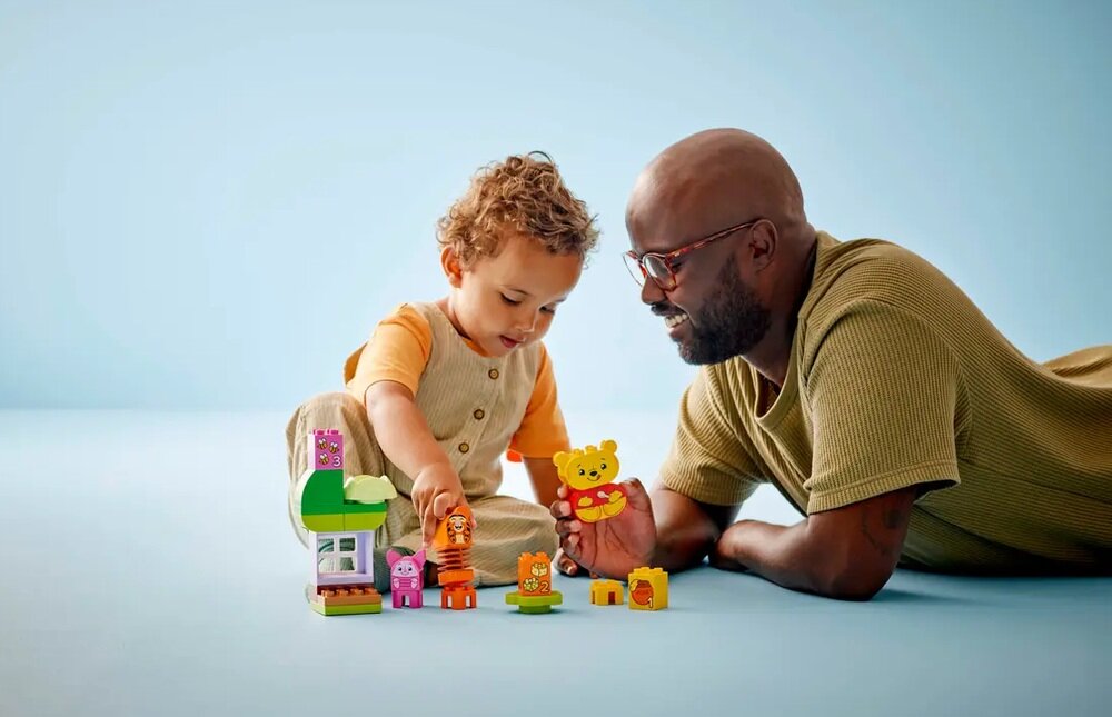 LEGO 10457 DUPLO Disney Przyjęcie urodzinowe Kubusia Puchatka figurki postacie rozwój umiejętności społeczno-emocjonalnych