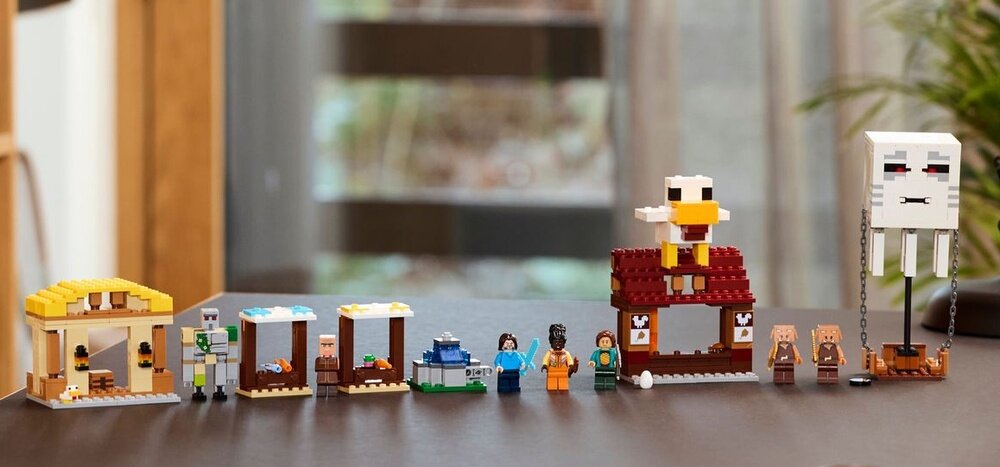 LEGO 21273 Minecraft Atak balonowego Ghasta na wioskę kv lifestyle początek opisu sekcja nagłówkowa