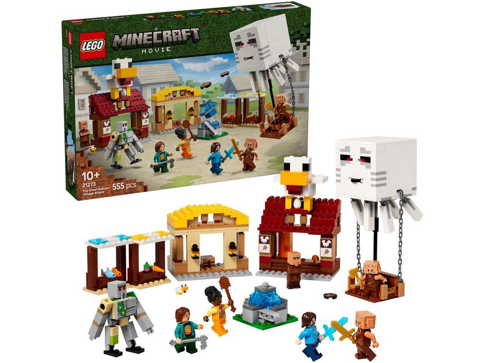 LEGO 21273 Minecraft Atak balonowego Ghasta na wioskę Zestaw