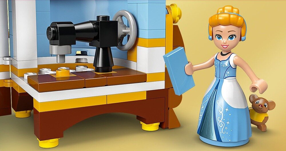 LEGO 43266 Disney Princess Suknia Kopciuszka 474 elementów 23 cm wysokości, 11 cm szerokości i 10 cm głębokości