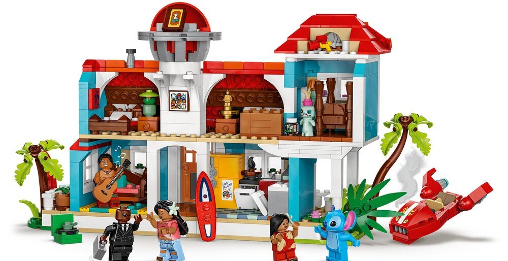 LEGO 43268 Disney Domek na plaży Lilo i Stitcha tył domku