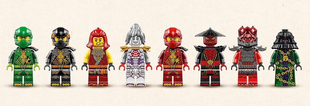 LEGO 71836 NINJAGO Arcysmok skupienia osiem minifigurek postaci NINJAGO