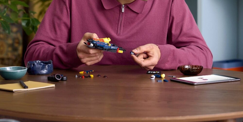 LEGO 77243 Speed Champions Bolid F1 Oracle Red Bull Racing RB20 dziecko buduje zestaw zdolności manualne rozwój dziecka koordynacja umiejętności wyobraźnia