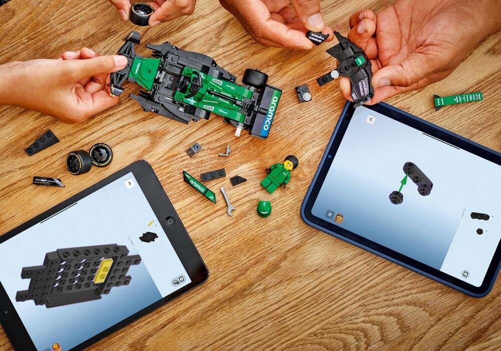 LEGO 77245 Speed Champions Bolid F1 Aston Martin Aramco AMR24 umiejętności rozwoj budowanie zestawu