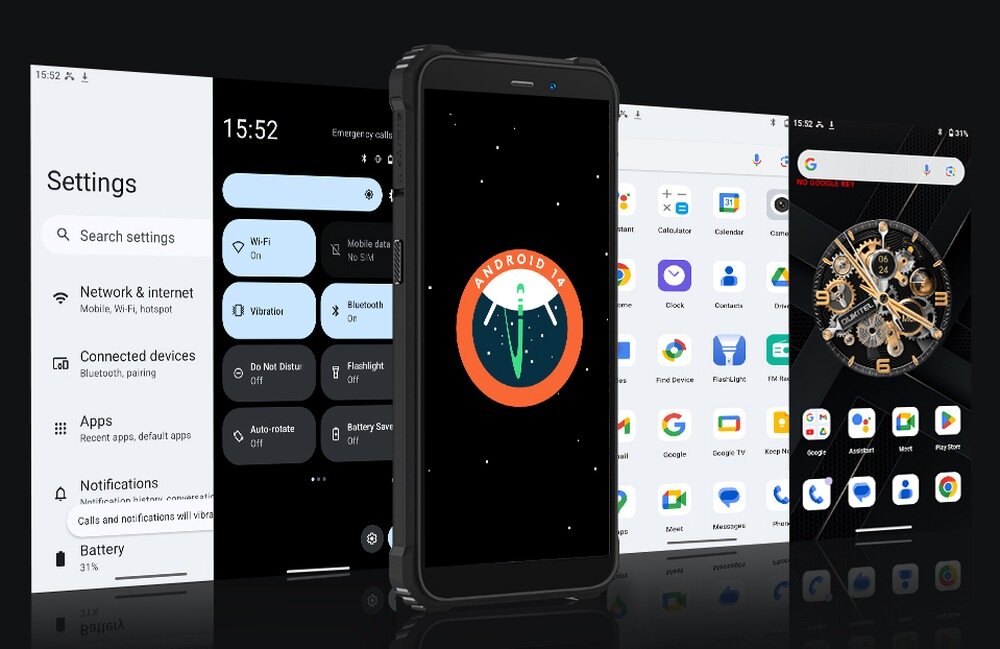 Smartfon OUKITEL WP32 Pro  aplikacje na ekranie