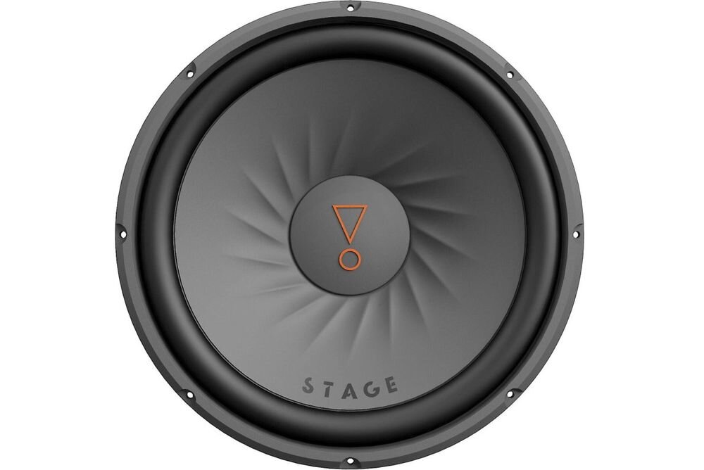 JBL Stage 122 subwoofer pasywny, montażowy, okrągła konstrukcja 508 mm, głośnik na białym tle