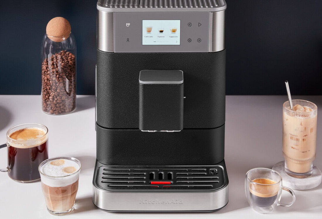 Ekspres KITCHENAID KF7 5KES8557EJP 4 profile użytkowników preferencje ustawienia moc temperatura ilość