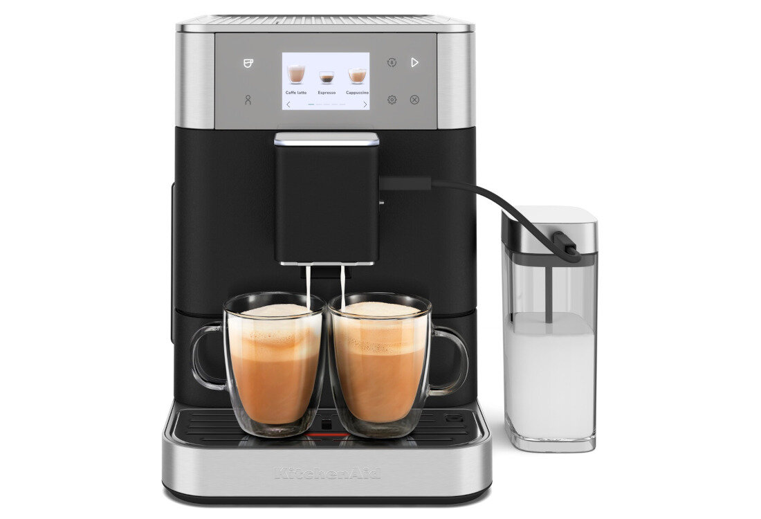 Ekspres KITCHENAID KF7 5KES8557EBK Styl, moc i trwałość Metalowa konstrukcja ciśnienie aromat smak design